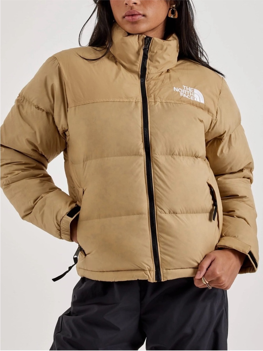 The North Face Favorite 1996 Retro Nuptse Jacket in Khaki Stone Tan